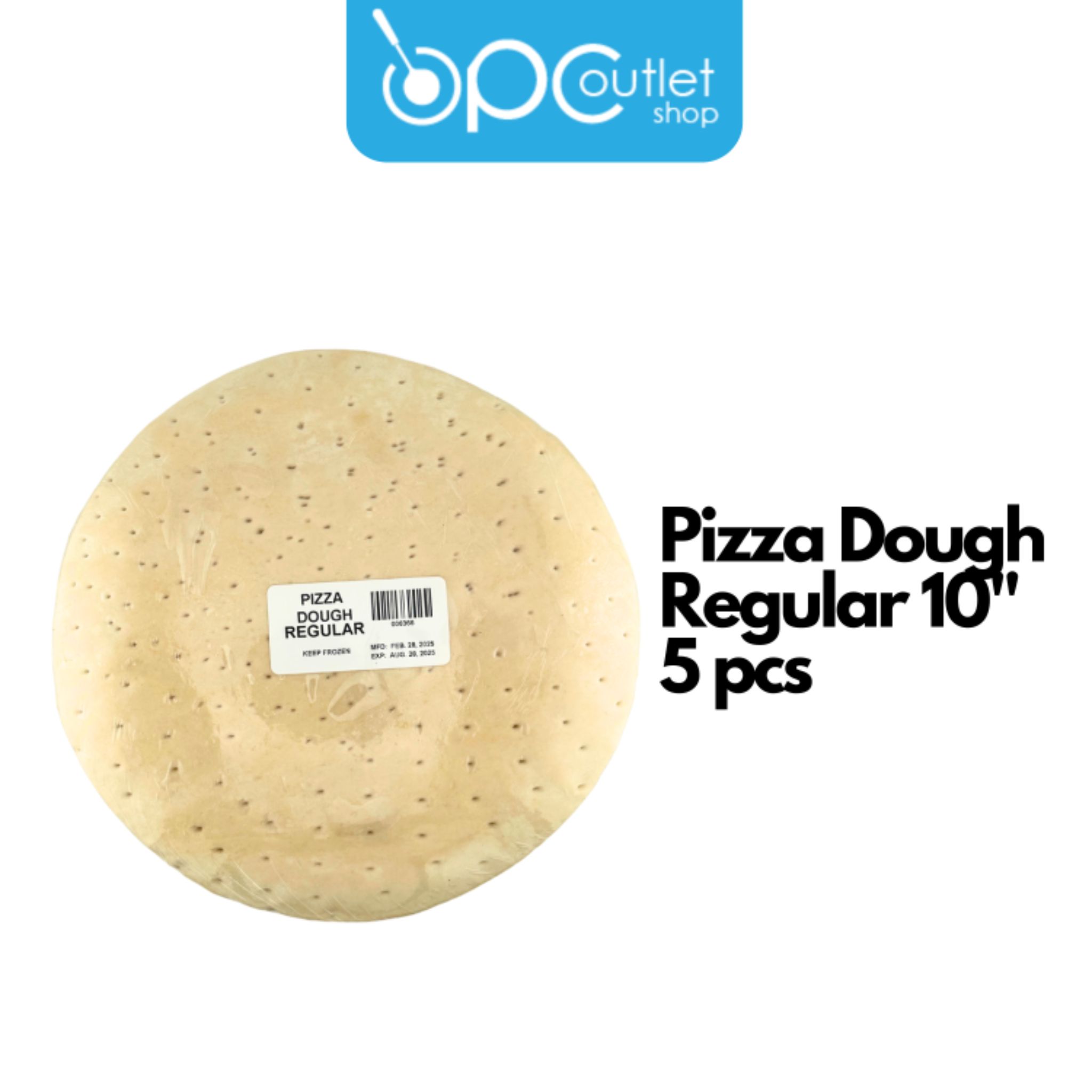 Pizza Dough Regular 5 pcs (par Baked)